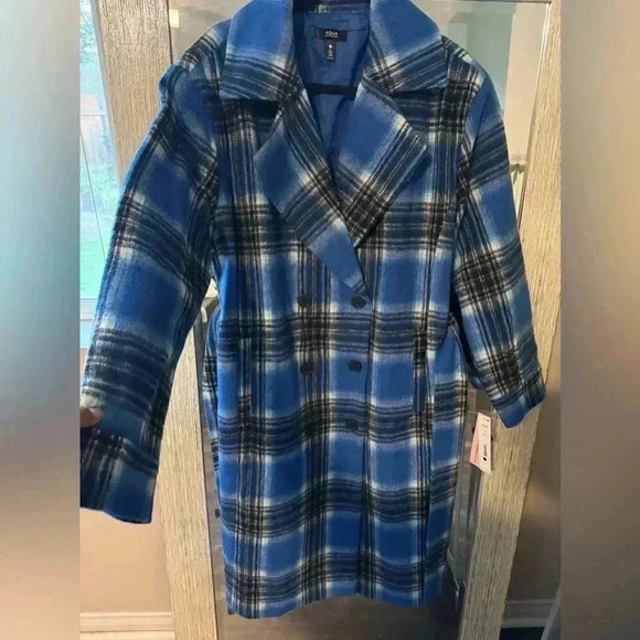 AQUA Plaid Duster Trench Coat - 100% Exclusive - NWT - Picture 8 of 14